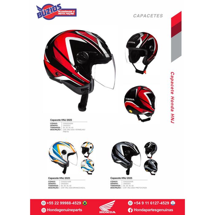C05025350N Capacete Honda HNJ 2025 Original
