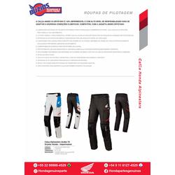ACCAL320740M01220I Cala Alpinestars Andes V3  Drystar Honda ? Impermevel